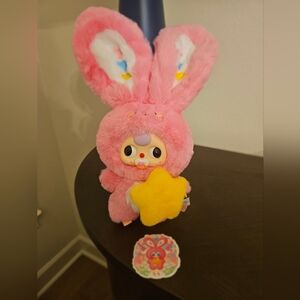 Lily Rabbit Town V3 Plush Blind Box Pink with yellow star. Very popular in Japan